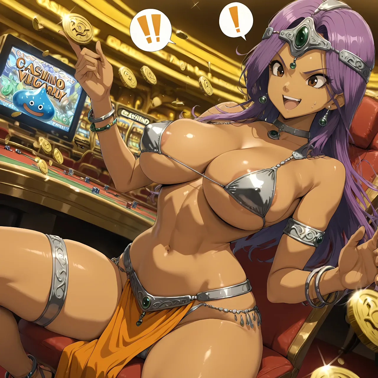 Screenshot di gioco RPG per adulti nel browser con missioni e progressione