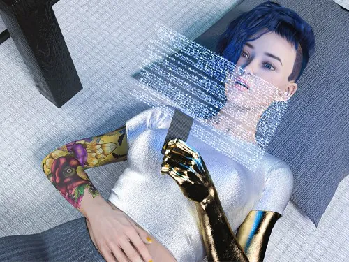 zrzut ekranu gry porno sci fi fabula i interakcja